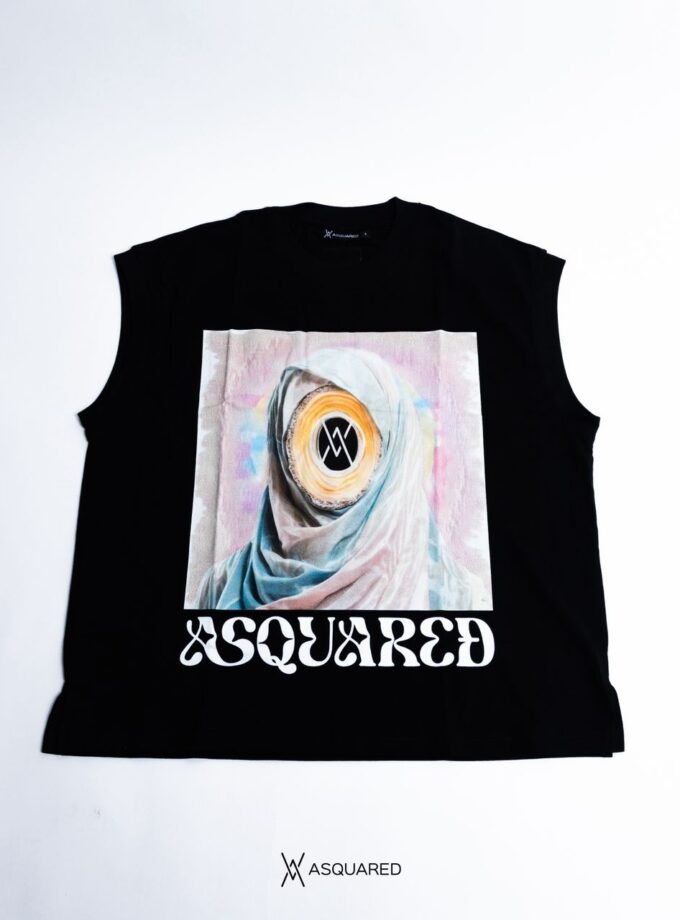 Tunnel Vision Sleeveless Box Tee (Black)